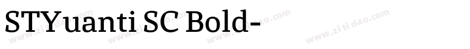 STYuanti SC Bold字体转换
